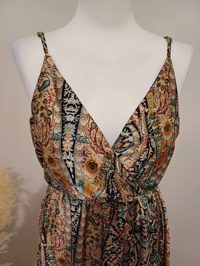 Robe longue cache-coeur à motifs Millénium taille M 38 - photo numéro 3