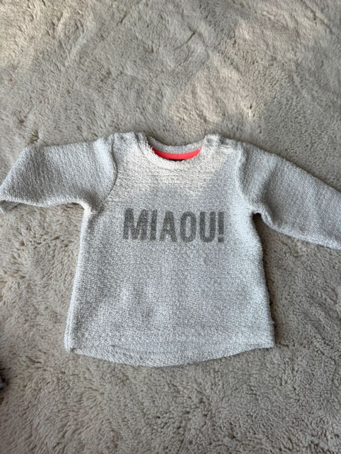 👚 lot gilet + pull - bébé fille - 3 mois - Kiabi tape à l’oeil- très bon état - photo numéro 4