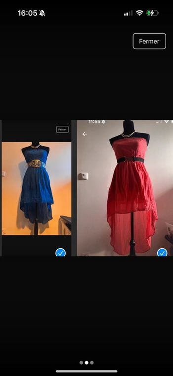 2 Robes bustier ou à l’unité