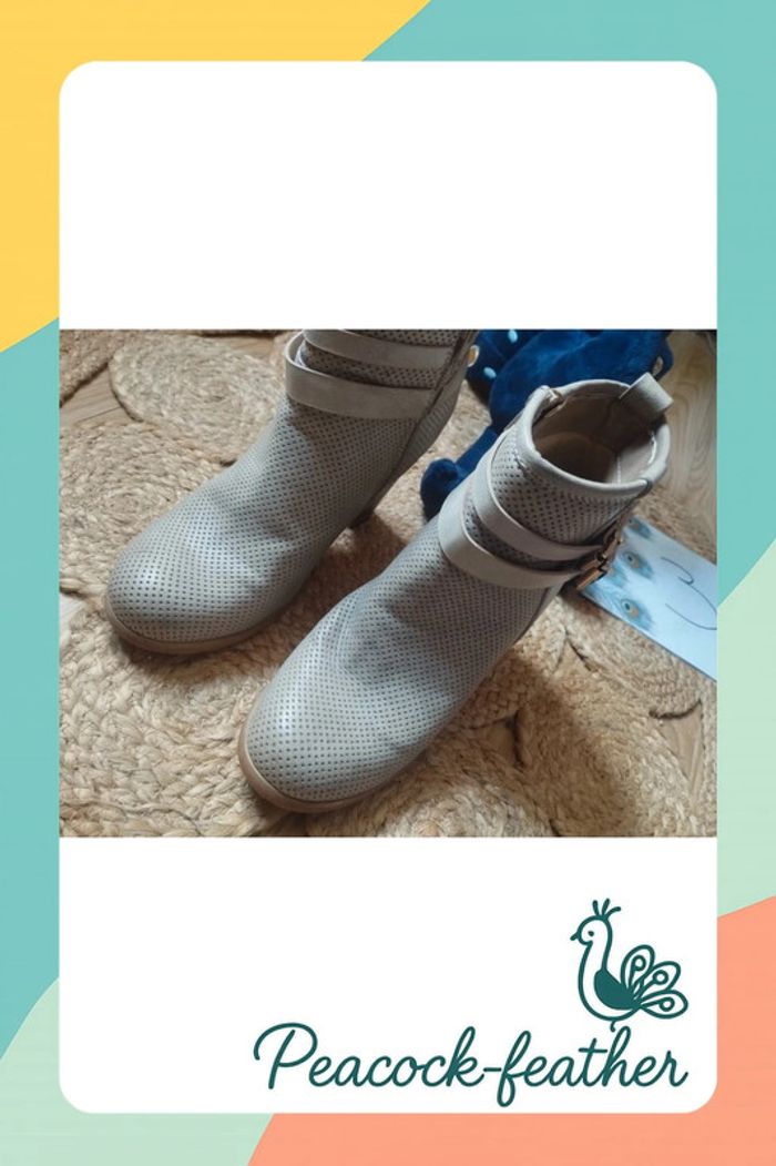 Bottines talons beiges 36 - photo numéro 3