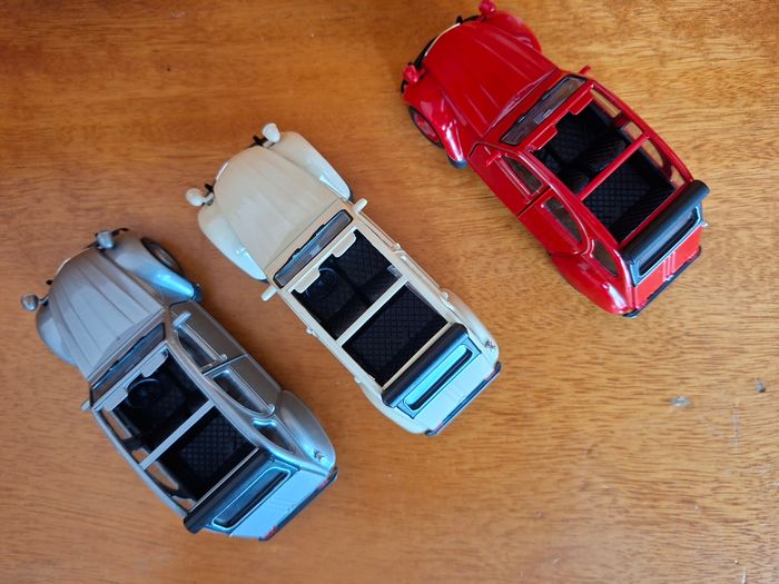 Lot de 3 x Citroën 2cv découvrables - photo numéro 3
