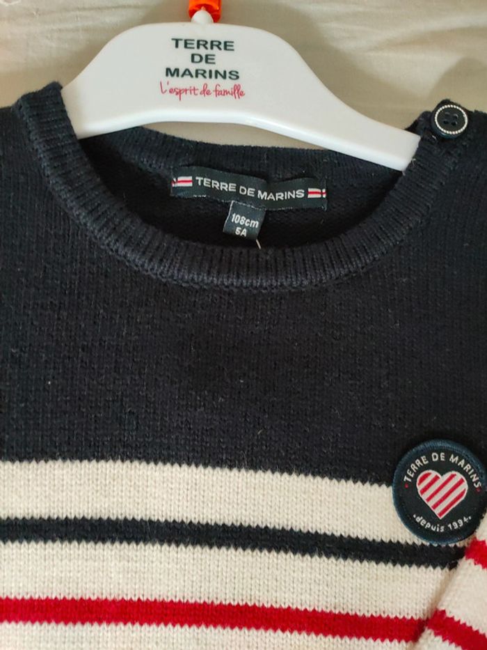 Pull marin enfant EF en H21 Terres des marins 5 ans - photo numéro 3