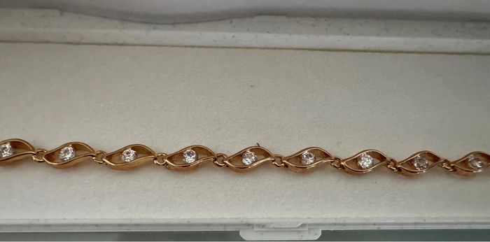 Bracelet femme plaqué or neuf - photo numéro 2