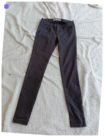 Pantalon jean noir/grisé cache cache peu porté