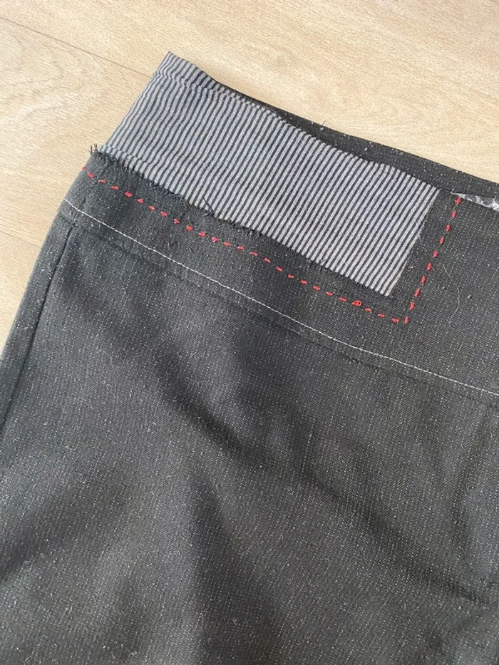 Pantalon droit noir taille basse LMV - photo numéro 4