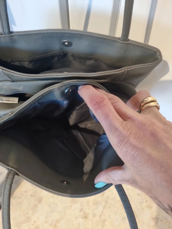 Sac à main gris - photo numéro 4