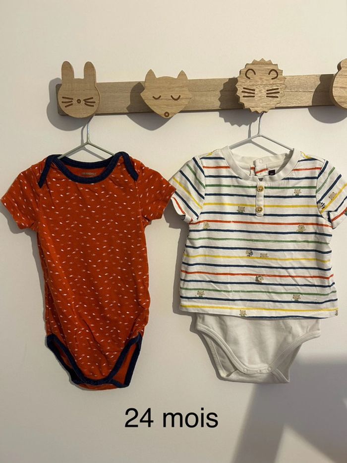 Lot de 2 body manches courtes