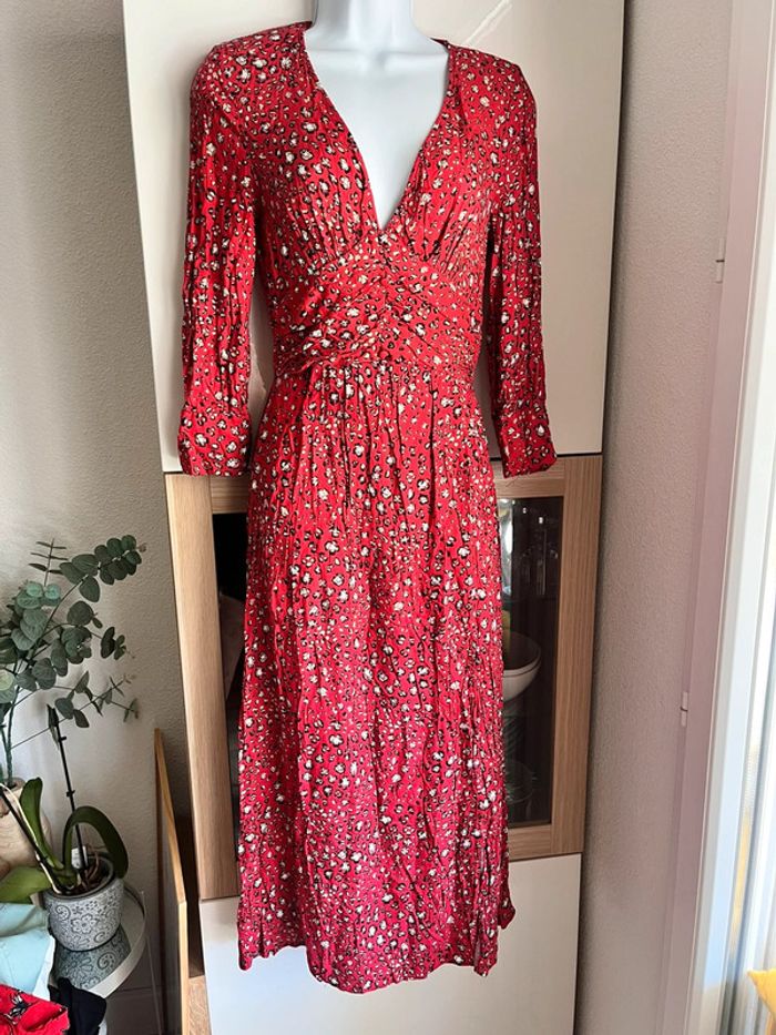 Robe longue fleurie Zara xs - photo numéro 2
