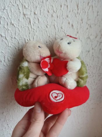 Peluche tortues amoureuses