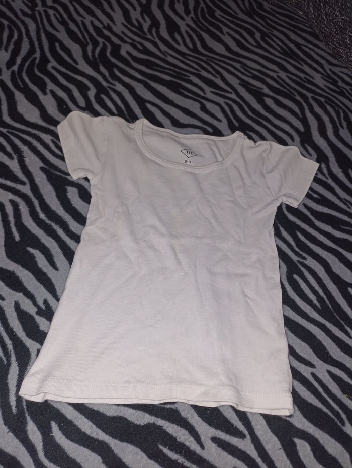 3 lot de t-shirt fille 24 mois - photo numéro 2