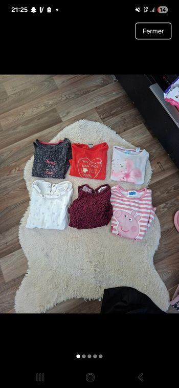 Lots tee shirt fille 3 ans