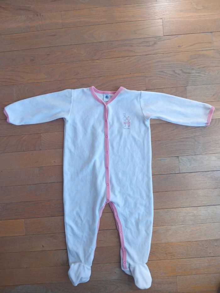 Pyjama fille velours Petit Bateau 24 mois