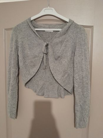 Cache cœur gris taille xl laine chaude promod