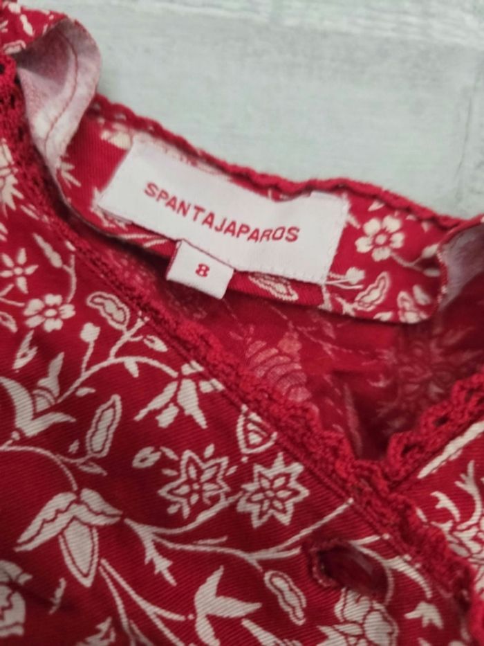Robe imprimée fleurs rouge et blanc - photo numéro 2