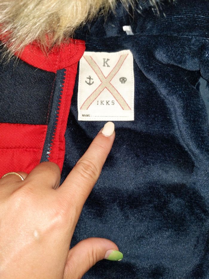 Doudoune manteau ikks 6 mois neuf - photo numéro 5