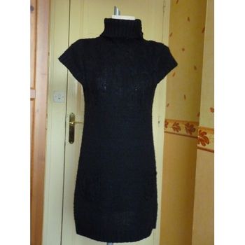 Robe pull col roulé Léa fashion noire T36