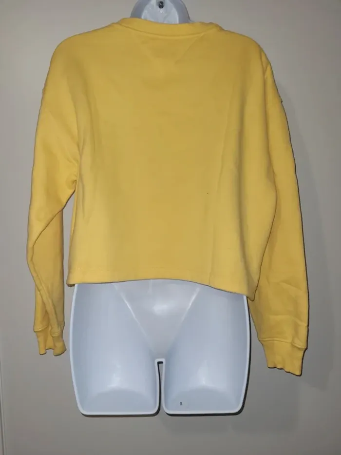 Pull tommy jeans jaune - photo numéro 2