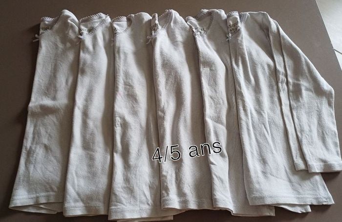 Lot 6 t-shirts manche longue fille