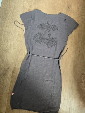 Robe tunique le temps des cerises taille s grise strass