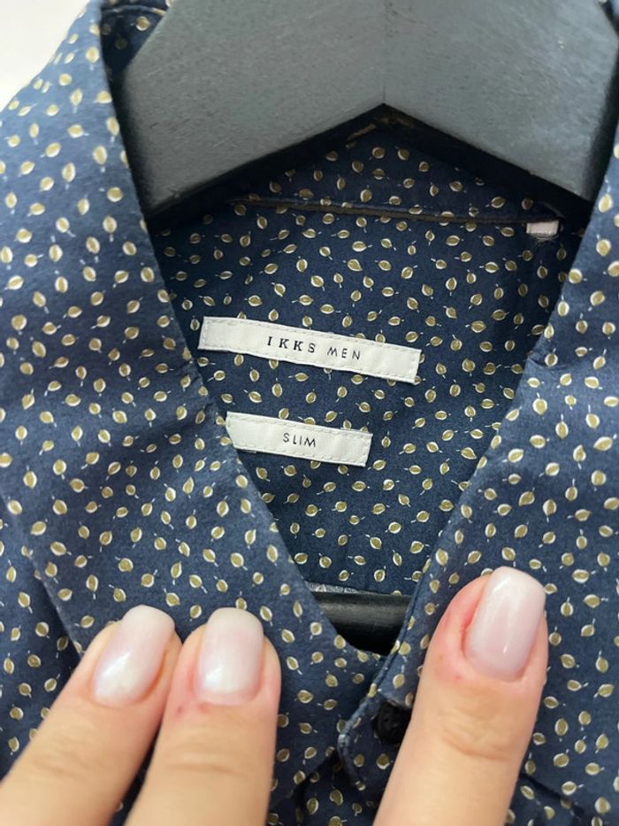 Chemise IKKS motifs feuilles - photo numéro 3