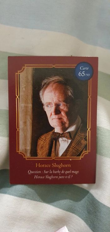 Cartes Harry Potter Auchan
Horace Slughorn n° 65/90