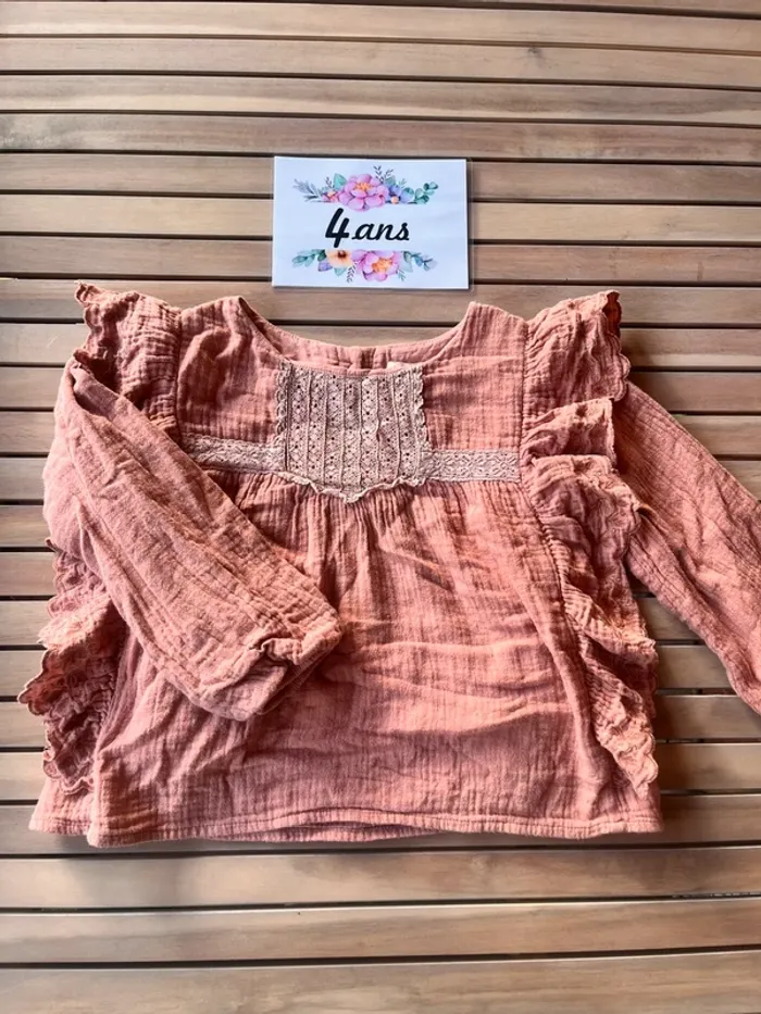 Blouse froufrou Louise misha 4 ans