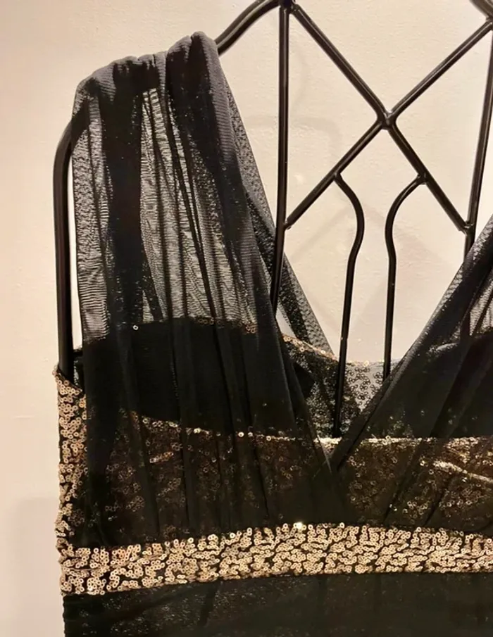 Robe à sequins argentés - Taille XS (34) - photo numéro 6