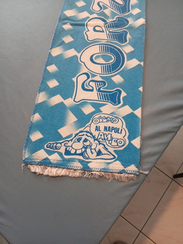 Ancienne écharpe foot Naples Napoli Italie italia - photo numéro 2