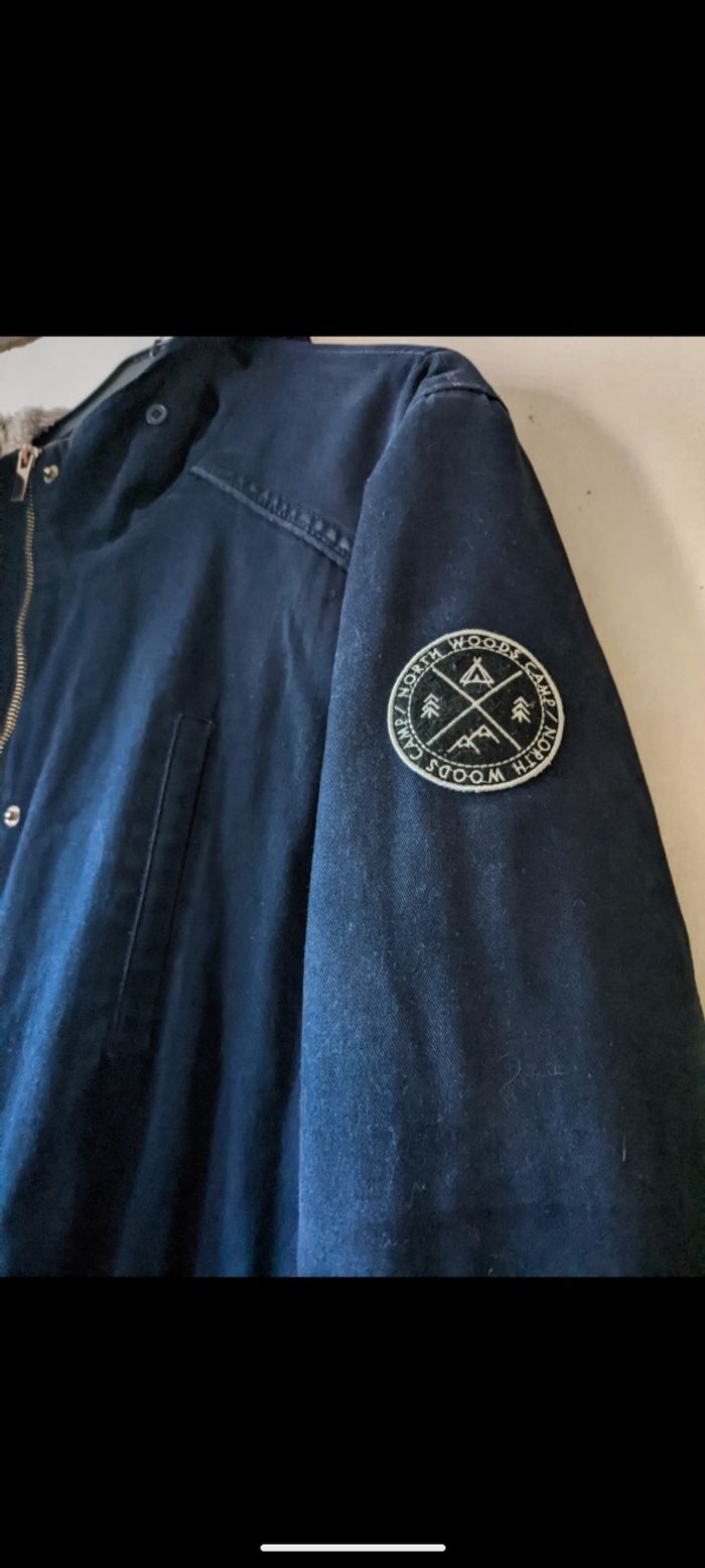 Parka bleue marine blog by Gemo. Taille XL - photo numéro 7