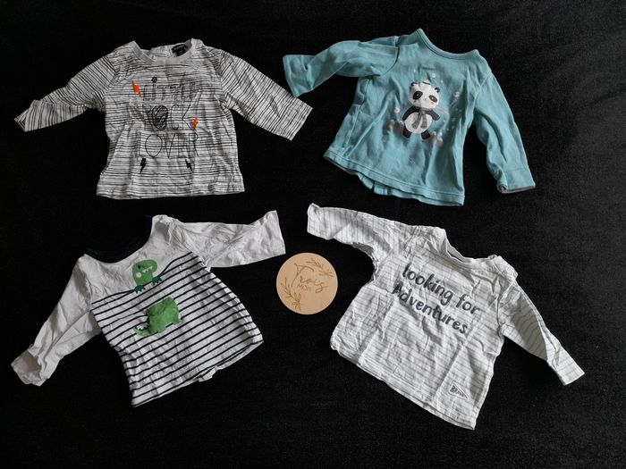 4 t-shirt manches longues