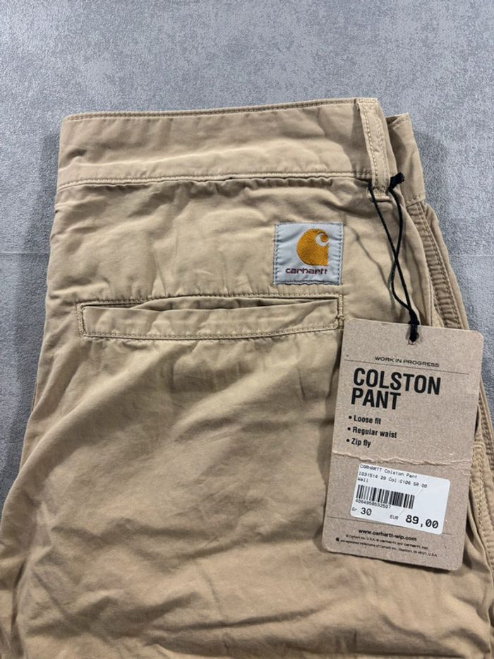 Pant Colston Carhartt Beige Taille 40 Neuf avec étiquette - photo numéro 2