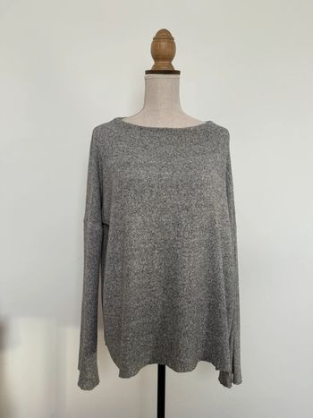 Haut Zara chemisier camisa chemise camicetta blusa t-shirt camicia overhemd Folder manches pull