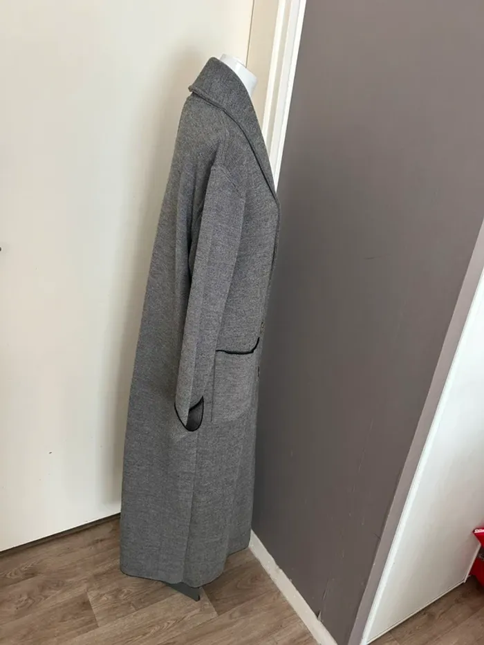 fabrice karel manteau, gilet, long, caban gris oversize - photo numéro 10