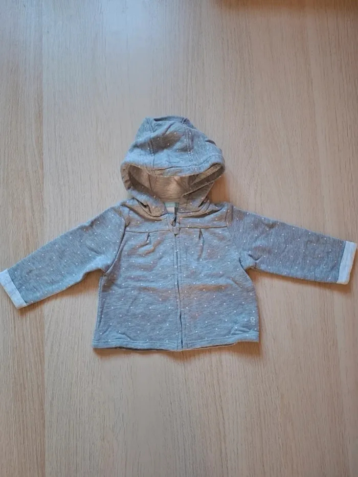 Veste zippée à capuche
