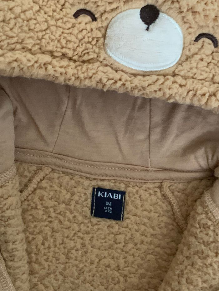 Combinaison pilote nounours Kiabi 1 mois - photo numéro 2