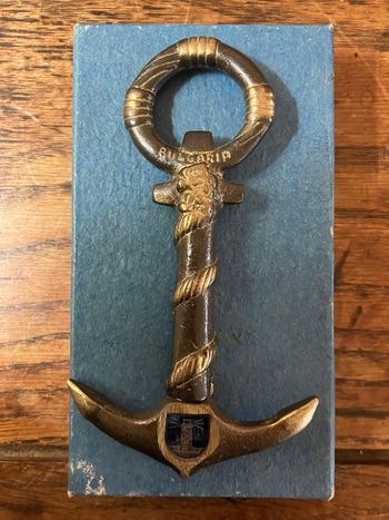 Vintage-Ancien tire-bouchon ancre-Bulgarie