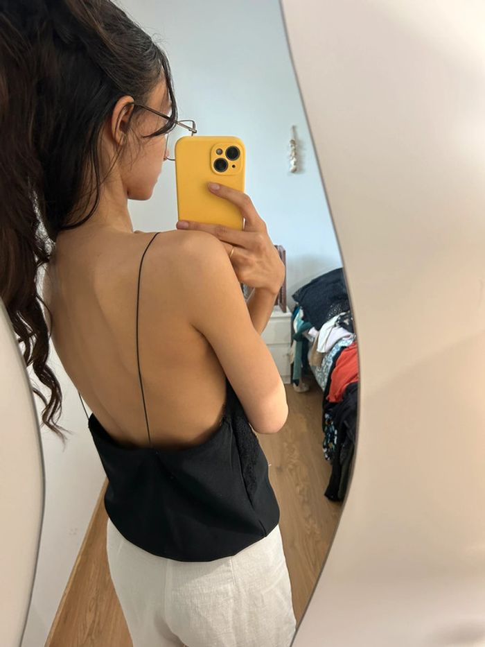 Top dentelle à bretelles vintage - photo numéro 9