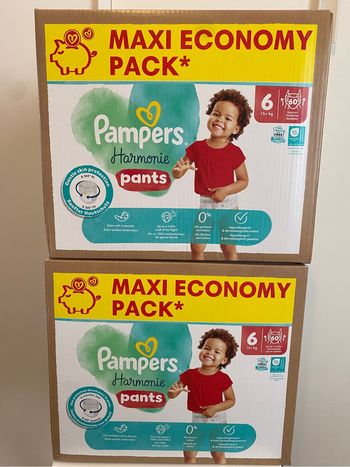 120 couches Pampers harmonie pants taille 6