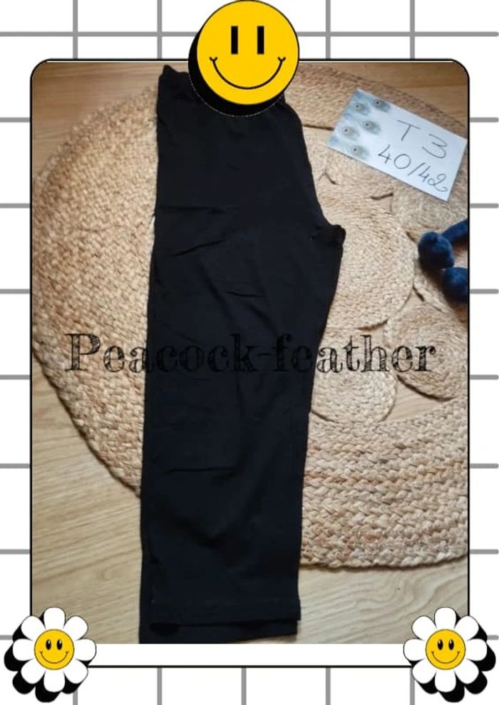 Legging 3/4 noir neuf T3 - photo numéro 2