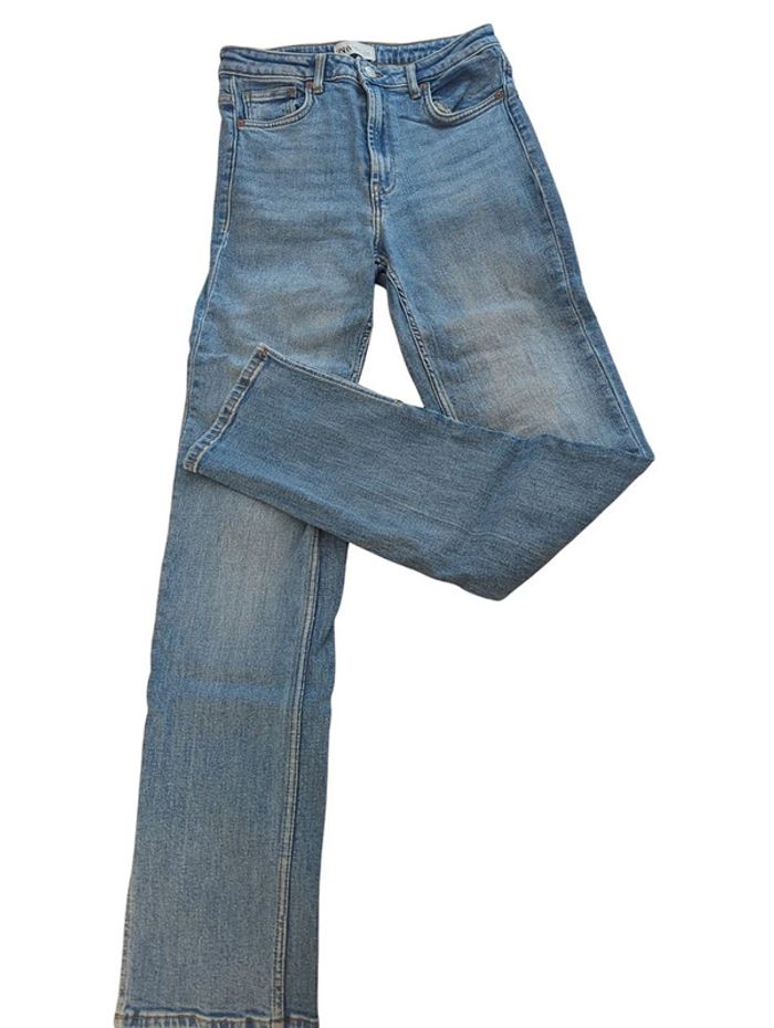 jeans droit Zara bleu taille 38