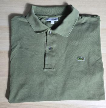 Polo Lacoste vert kaki 3XL