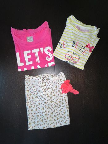 Teeshirts manches courtes été 3 ans