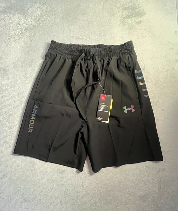 Short Under Armour Reflective Black HeatGear – Taille L