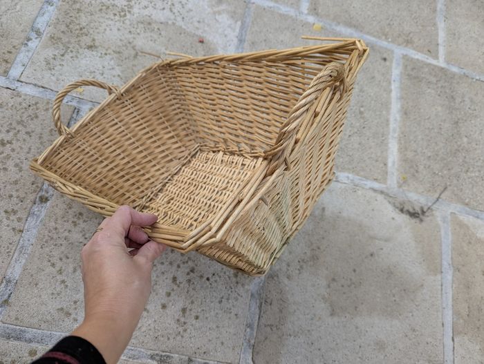 Panier osier rectangulaire - photo numéro 2