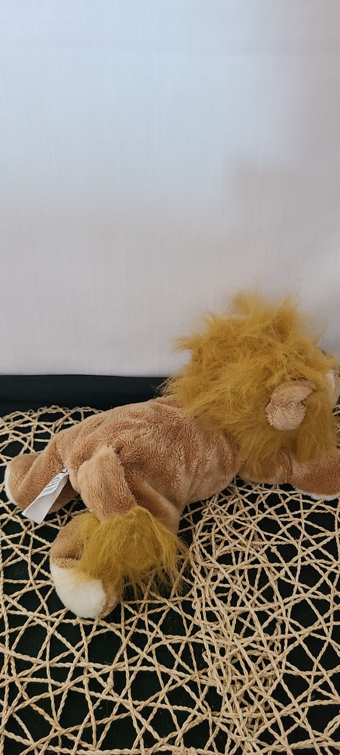 doudou lion corps souple couché - photo numéro 6