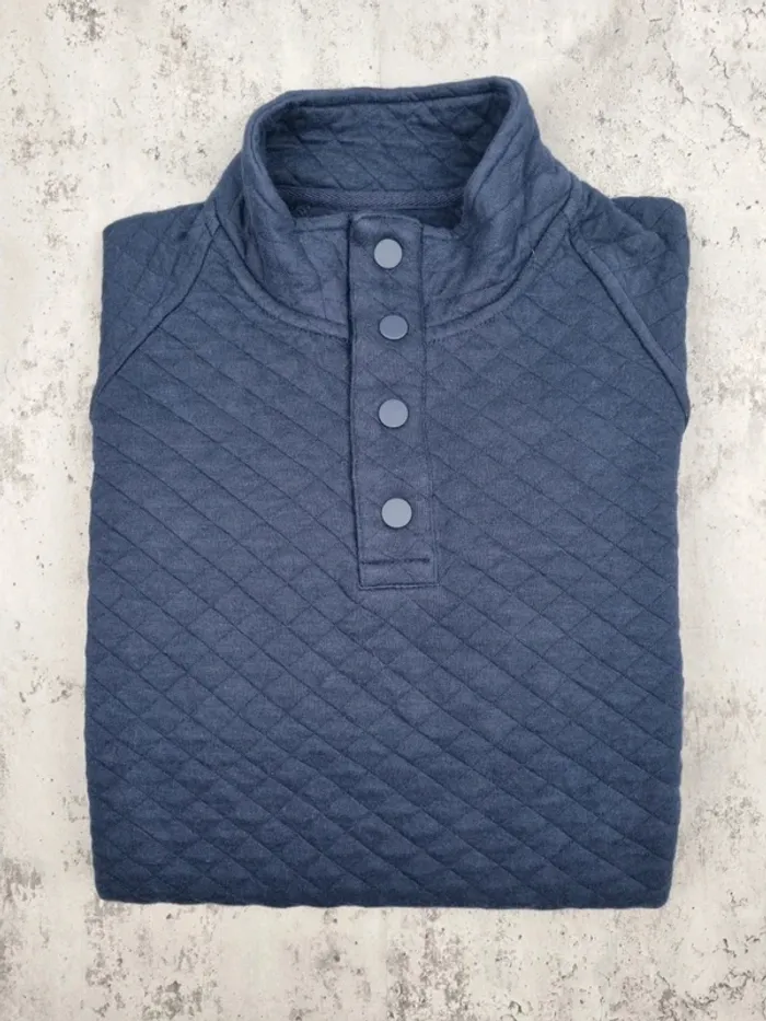Sweat matelassé Eddie Bauer bleu marine – Taille M Homme - photo numéro 2