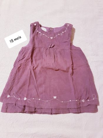 Robe velour tex 18 mois
