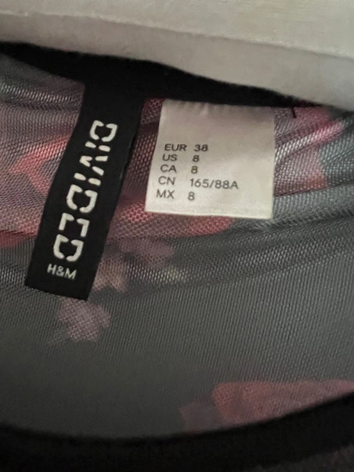 Robe à fleurs transparente H&M - photo numéro 2