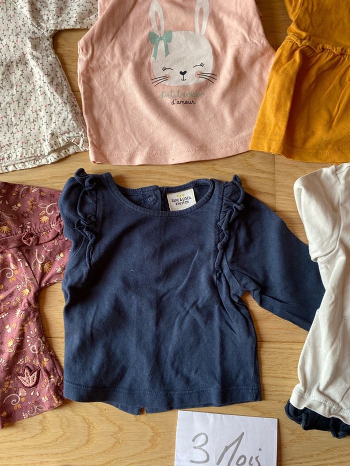 Lot 3 mois hauts blouses fille - photo numéro 4