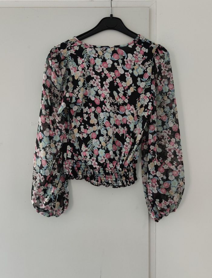 Blouse Cache Cache fleurie chic – Taille S - photo numéro 5